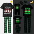 thumbnail image 4 of Pijama familiar a juego de Navidad, luminoso, brillante, colgante con My Gnomies, negro, corto, conjunto de pijamas, 4 of 4