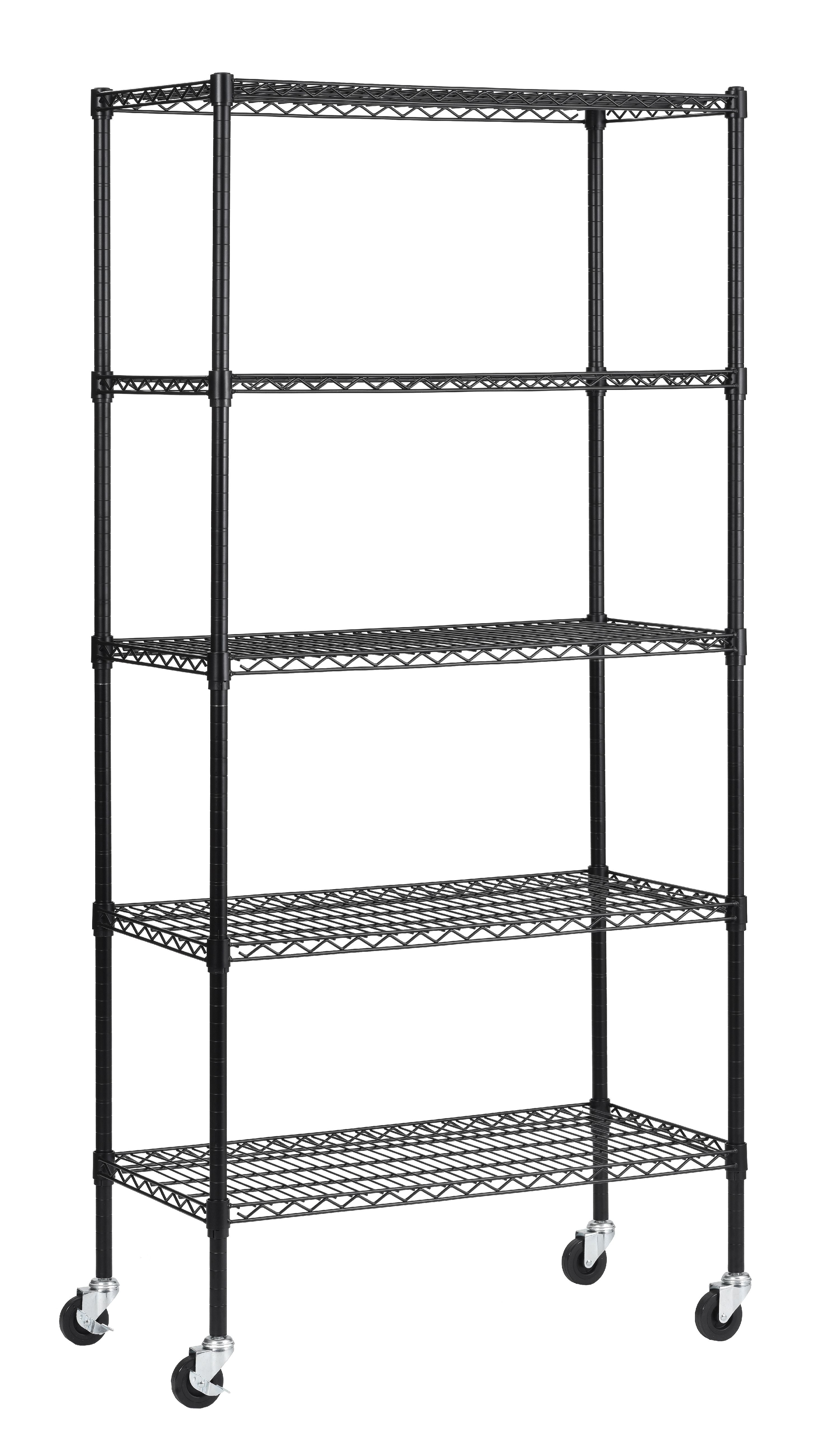 walmart plastic shoe rack on 72 In H X 36 In W X 18 In D 5 Shelf Black Wire Mobile Commercial Shelving Unit Walmart Com Walmart Com
