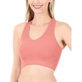 thumbnail image 4 of KOGMO Womens Ribbed Racerback Crop Tank Top, 4 of 5