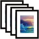 thumbnail image 1 of Marcos de fotos SESEAT de 16 x 20 cm negros para 11 x 14 cm con tapete, 1 of 8