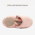 thumbnail image 6 of Stelle Girls Pirouette Lyrical Half Sole Ballet Jazz Canvas Shoes Turning Shoes Practice Dancing Shoes for Girls/Women/Boy/Men/Adult,Pink, 6 of 7