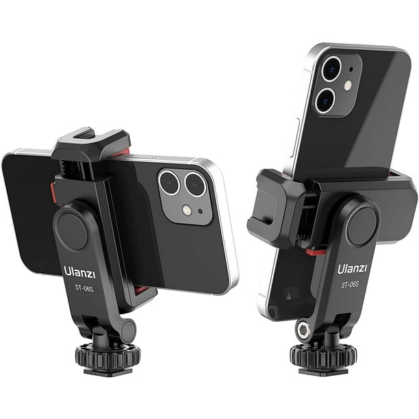 Phone Tripod Mount ST06S, Universal Smartphone Mount Adapter with 2