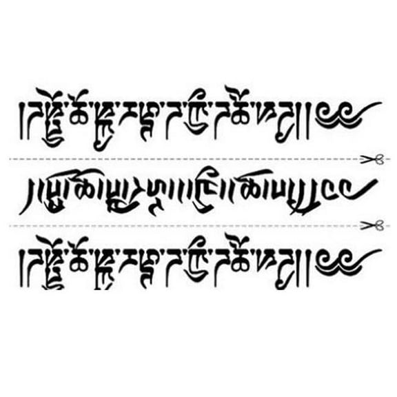 Temporary Sanskrit Unisex Individual Styles Tattoos Stickers