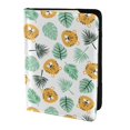 thumbnail image 2 of Pofeuu Tiger Leaves Print Travel Document Organizer Passport Holder Men Women for Family (6.5 in x 4.5 in),Wallet Holder Credit Card Clutch Bag Case, 2 of 5