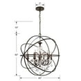 thumbnail image 3 of Crystorama Lighting - Six Light Chandelier - Chandelier - Solaris - Six Light, 3 of 5