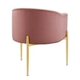 thumbnail image 5 of Modway Savour Modern Tufted Velvet Accent Chairs in Dusty Rose Pink (Set of 2), 5 of 9