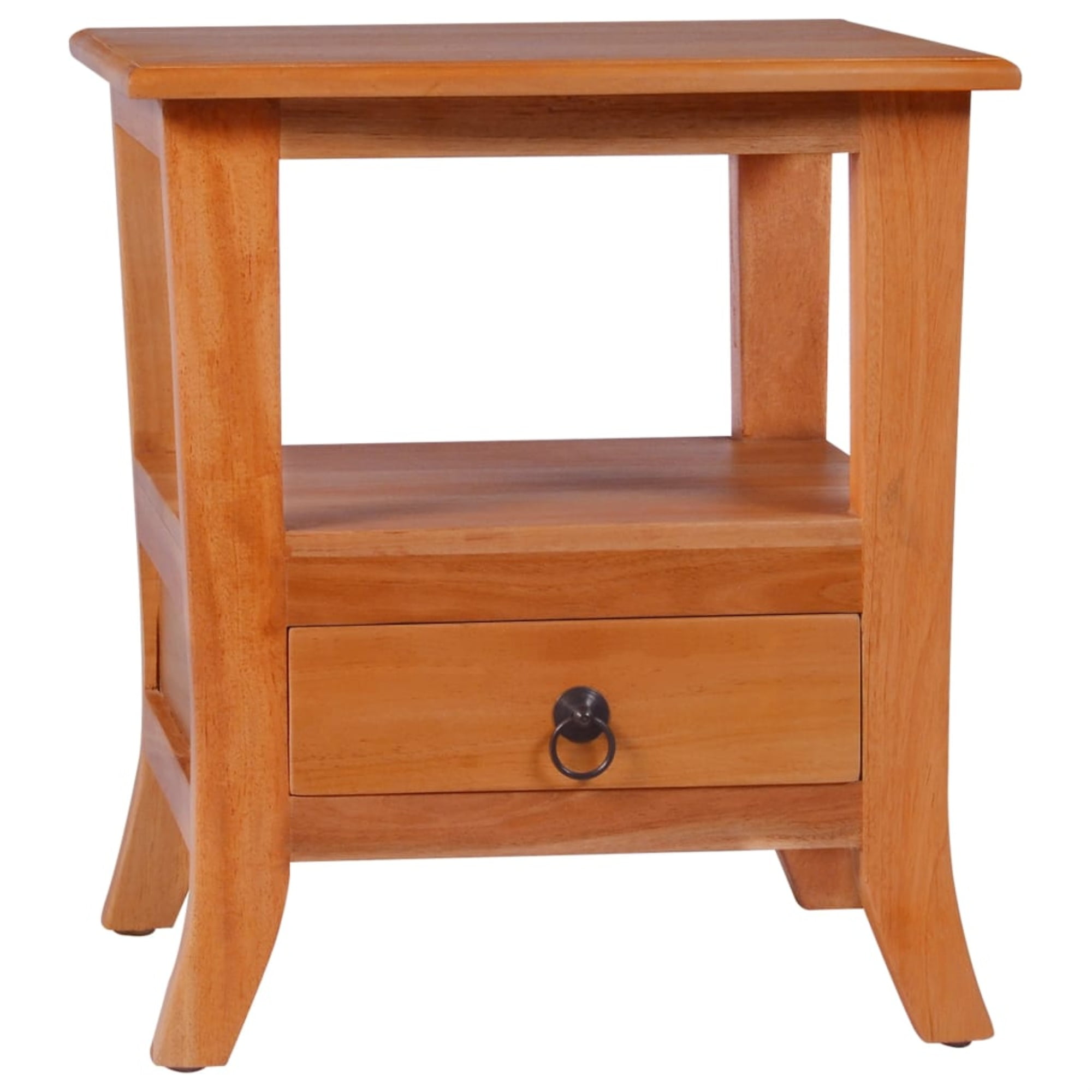 vidaXL Bedside Solid Mahogany Wood