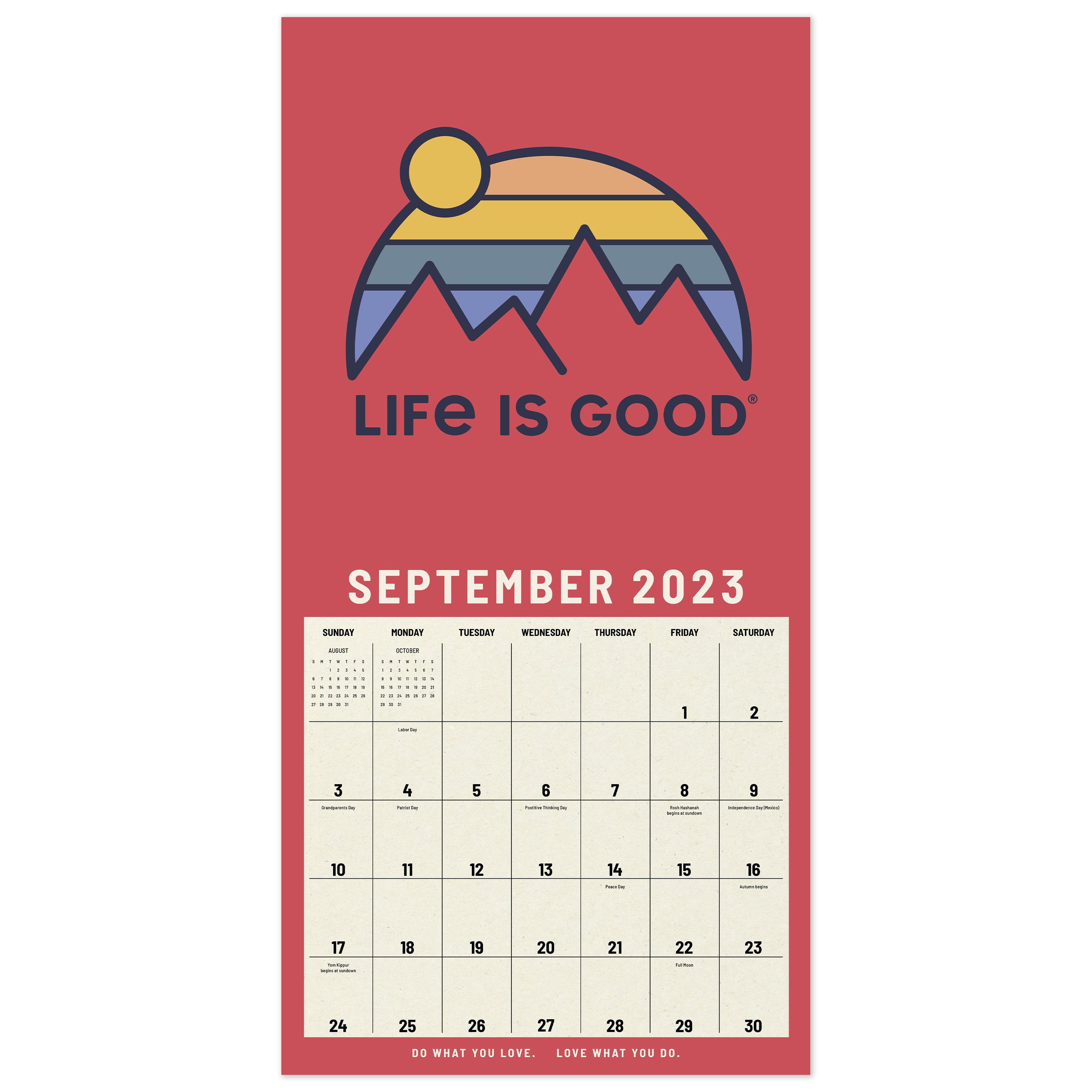 2023 Wall Calendar, Life Is Good, 12 2023 Wall Calendar, Life Is Good, 12