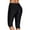 Black, variant on Women'S Cropped Leggings Sports Yoga Pants Running Fitness Yoga Leggings Slim-Leg All-Match Bottoms Blue XL