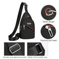 thumbnail image 6 of Waterproof Sling Bag,Mens Crossbody Bag,Outdoor Shoulder Bag,Sports Messenger Bag,Lightweight Chest Pack,Travel Daypack,Durable Nylon Bag,With Earphone Hole Holiday Gifts, 6 of 6