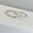 thumbnail image 2 of 2.34ct Princess Cut Bridal Wedding Engagement Ring Diamond Simulated 925 Sterling Silver Anniversary Ring SKU:00148, 2 of 5