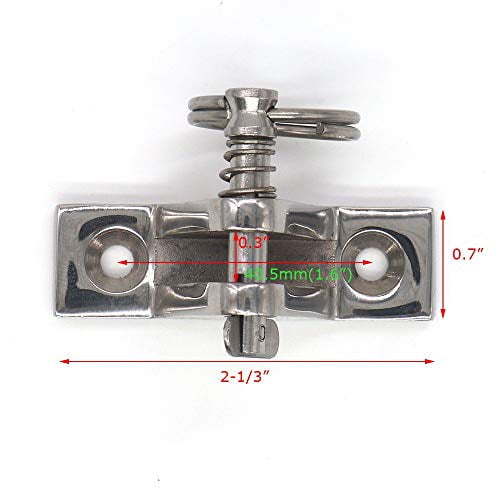Lot De 2 Charnières Bimini En Acier Inoxydable – Robustes Et Faciles à Installer Pour Bateau