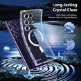 thumbnail image 3 of 3 in 1 Magnetic Phone Case for Samsung Galaxy S24 Ultra [2X Screen Protectors] (Glitter Clear), 3 of 9