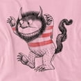thumbnail image 2 of Where The Wild Things are Line Art Women's T Shirt, Pink, X-Large, 2 of 6