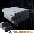 thumbnail image 4 of 50Pcs M6x16mm Computer Rack Mount Cage Screws and Nuts & Washers for Rack Mount Server Cabinet,Rack Mount Screw Cage Nut,50 * Computer Rack Mount Cage Screws and Nuts,Black, 4 of 6