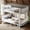 White, variant on Full over Full Bunk Bed with Ladders and Guardrails, Metal Bunk Bed Frame Convertible into 2 Separate Platform Beds for Bedroom All Ages, No Box Spring Needed, Black