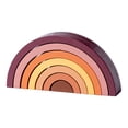 thumbnail image 2 of Wooden Rainbow Stacker, Arch Wooden Stacker Puzzle Colorful Large Arch Stacking Toy Educational Stacking Toy for Toddlers, 2 of 8
