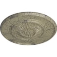 thumbnail image 3 of 41 1/8"OD x 2 1/2"P Large Floral Ceiling Medallion, Hand-Painted Castle Stone Crackle, 3 of 6