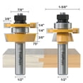 thumbnail image 2 of Set de brocas fresadoras Fivepears Shaker Rail and Stile de 1/2 pulgada, 2 of 6
