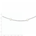 thumbnail image 3 of Perle d'Eau Douce Blanche en Argent Sterling 925 Rhodium 7-8mm avec Collier d'Extension de 2 Pouces 17 Pouces, 3 of 3
