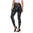 thumbnail image 5 of HDE Trendy Design Workout Leggings Fun Fashion Graphic Printed Cute Patterns Paint Splatter XL, 5 of 5