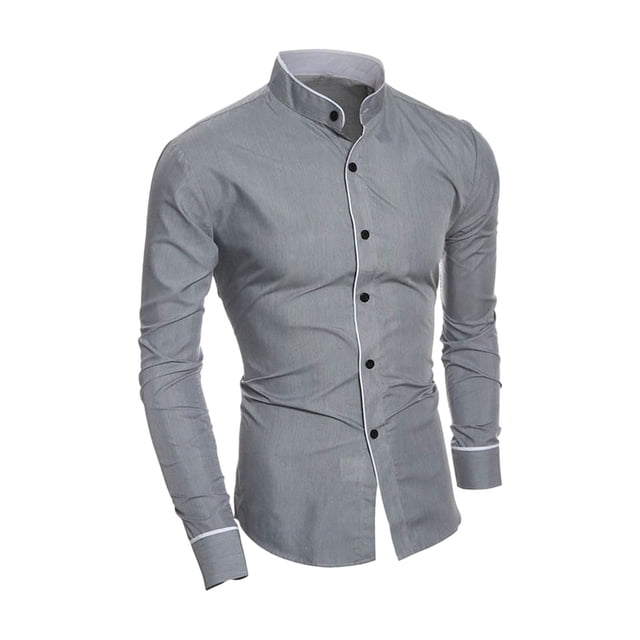 Camisas de hombre Camisas casuales de manga larga Ropa con botones Ropa Padre L