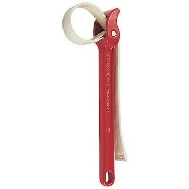 Ridgid Strap Wrench, 3-1/2in Dia Cap, Steel