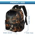 thumbnail image 2 of Christmas Retro Airport Backpack Preppy Cute Mini Shoulder School Backpack Lightweight with Adjustable Shoulder Strap Large Capacity Printed Design, 2 of 6