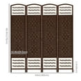 thumbnail image 3 of HOMCOM Cloison Pliante de 5,6 Pi, Paravent Autoportant pour Chambre, 3 of 10