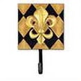 thumbnail image 2 of Carolines Treasures 8125SH4 Black and Gold Fleur de lis  Orleans Leash or Key Holder Single Hook multicolor, 2 of 2
