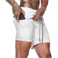 thumbnail image 1 of Short Largo + Licra De Compresión 2 En 1 Gym Hombre Fenixfit, 1 of 3