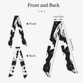 thumbnail image 2 of Gaeub Black White Spooky Ghosts Printed Silk Feeling Scarf ， Satin Head Scarf for Women,Silk Neck Scarf,Scarves,ashion Silky Satin Headscarf Wrap, Neck Scarves For Handbag Accessories, 2 of 6