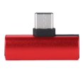 thumbnail image 3 of Convertisseur Audio 2 en 1 Double Type C Chargeant le Convertisseur d'Alliage d'Aluminium d'Écoute pour Xiaomi Rouge, 3 of 12