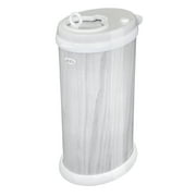 Ubbi Stainless Steel Diaper Pail, Odor Locking, No Special Bag Required, Award-Winning, Registry Must-Have, Woodgrain
