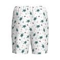 thumbnail image 2 of Lsque Hand Drawn Turtle Mens Sleep Pajama Shorts,Short Pajama Pants, Cotton Ultra-Soft Knit-Medium, 2 of 9