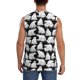 thumbnail image 4 of Fotbe Cute Cartoon Polar Bear Men's Camiseta sin Mangas Estampada para Hombres, Playera Casual para Gimnasio, Entrenamiento, Playa-Large, 4 of 7