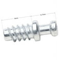 thumbnail image 4 of Rok 100 Pack Screw-In Dowel Furniture Connector, Zinc, 11/32" (9mm) Length for 3/16" (5mm) Hole, R014Z, 4 of 4