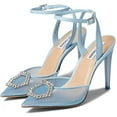 thumbnail image 6 of Steve Madden Amory Embellished Pointed Toe Ankle Strap Cushioned Pumps Blue (7, Blue), 6 of 6