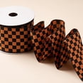 thumbnail image 6 of Orange Black Spiderweb Gift Wrapping Ribbon, Halloween Wired Edge Craft Ribbon for Fall Wreath DIY Decor, 141.73x2.48in, 6 of 6