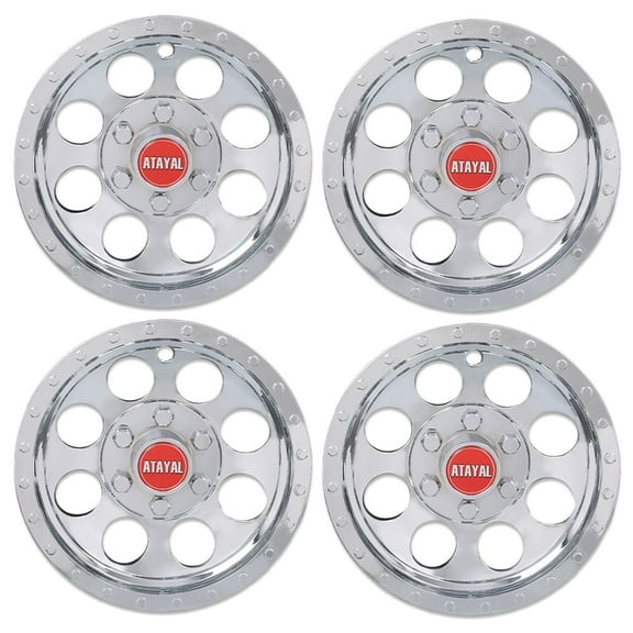 CROSSDESIGN Golf Cart Hubcaps Set of 4 10" Wheel Cover Hub Caps Fit for EZGO Club Car and Yamaha