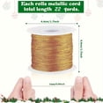thumbnail image 2 of MesaSe 66ft Metallic Tinsel Rope - Vibrant Colors for DIY Crafts  Gift Wrapping  Jewelry Making & Christmas Decorations - Polyester - For Crafters  DIY Enthusiasts & Holiday Decorators -, 2 of 7