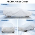 thumbnail image 3 of Pecham SUV Car Cover Waterproof with Side Door Zipper All Weather Upgraded UV Protective Vehicle Cover-201*79*73 inch, 3 of 6