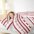 thumbnail image 5 of Homewish Cute Christmas Reindeer Bedding Comforter Set,Merry Xmas Twin Comforter Sets,White Red Bedding Set For Girls Teens,Microfiber Bedroom Decor Reversible,2 Pieces, 5 of 9