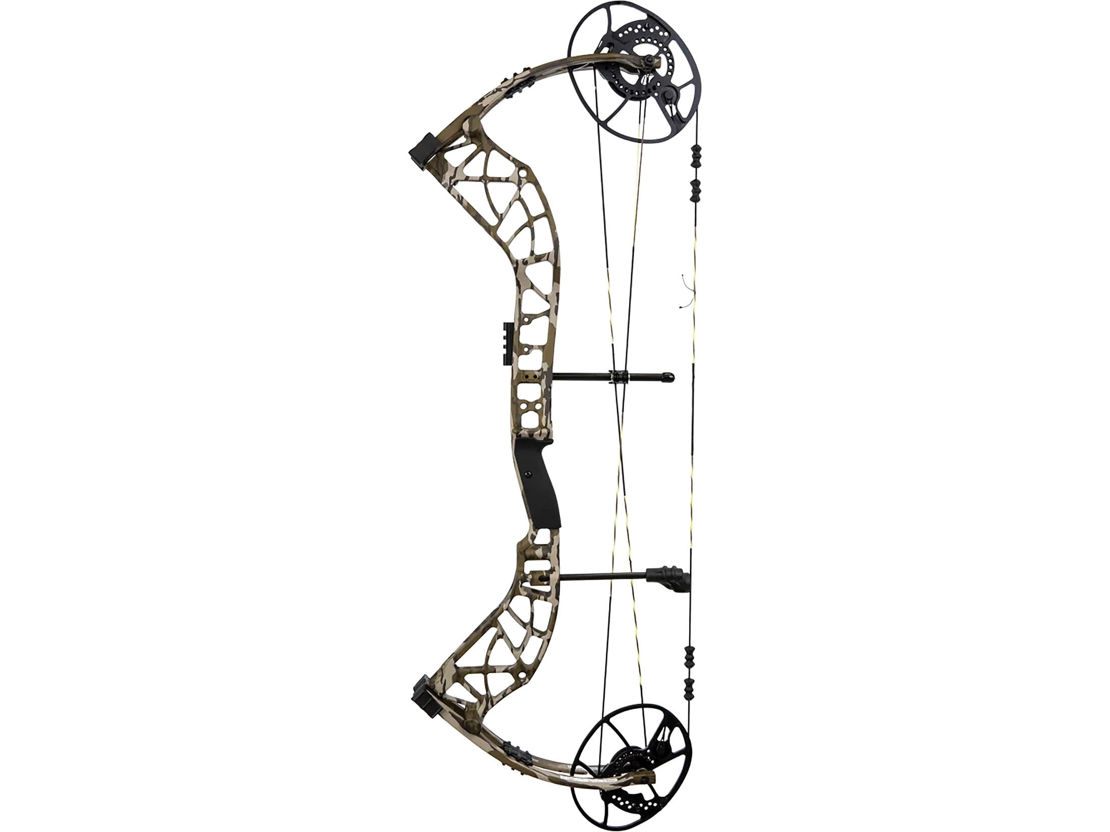 Bear THP Adapt 2 Compound Bow, 60 lb Draw, Mossy Oak Bottomland, 320 FPS, Adjustable 24-31" Draw Length, 80% Let-Off, KillerWave Dampeners, Bear Paw Grip (AV54A100B6R)
