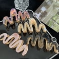 thumbnail image 7 of Fvsianol Hair Claw Wavy Hair Claw Wavy Hair Claw Clip Non Slip Strong Hold Barrettes Hairpins Clamp, 7 of 7