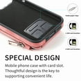 thumbnail image 4 of Feishell Back Case for iPhone 13,Compatible with Magsafe Charging,Premium PU Leather Back Flip Wallet Cover with Credit Card Slots & Zipper Pocket Shockproof Protective Phone Case,Pink, 4 of 13