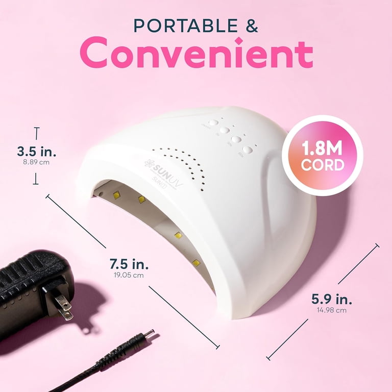 SUNUV SUNone LED UV Nail Lamp, Quick-Dry Gel Polish Dryer, 24W/48W