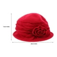 thumbnail image 2 of PENIKOKO Wool Beret Hat for Women Cold Weather Protection, 2 of 8