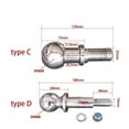 thumbnail image 4 of Special Lengthen Chrome Hitch Mount Tow Ball 50mm 2 INCH Shank Dia Coupling Trailer Parts RV Camper Caravan Accessories ,Weatherproof Double Locking Hitch Pin, 4 of 7