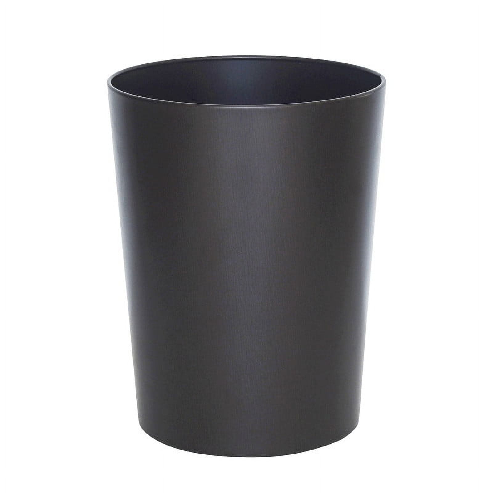 (2 pack) Bronze Metal Bathroom Wastebasket, Mainstays 2.2 gal